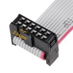 2.54mm IDC female connector flat ribbon cable detail