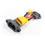 XT90 to IEC C14 adapter cable for electric vehicle battery power input