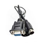 DB9 female to mini DIN 8 pin RS232 serial cable for PLC industrial communication